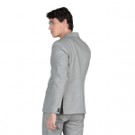 Notched Lapel Collar Single Breasted Formal Blazer